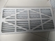صفحه قاب آلومینیومی با کارایی متوسط ​​و فیلتر هوا تاشو گالوانیزه فیلتراسیون قاب